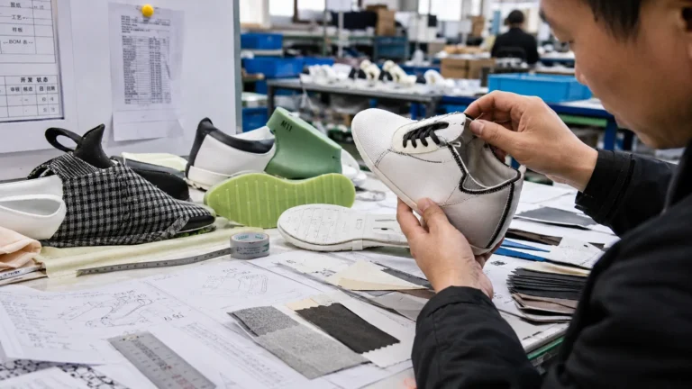 Developer Working On Details Of A New Shoe