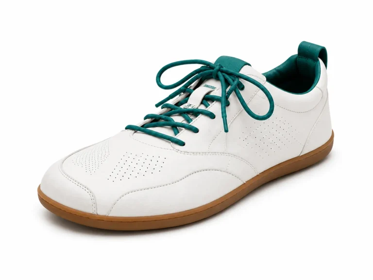 Baskets minimalistes en cuir blanc